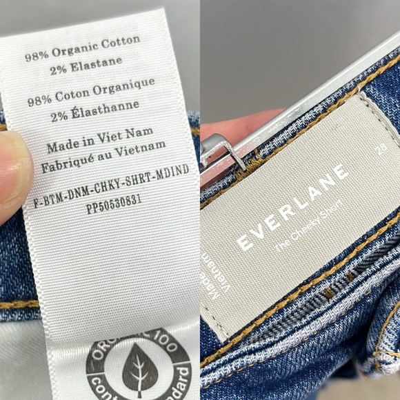 EVERLANE Cheeky Short High Rise size 28 Women’s shorts Cutoffs - Picture 8 of 8